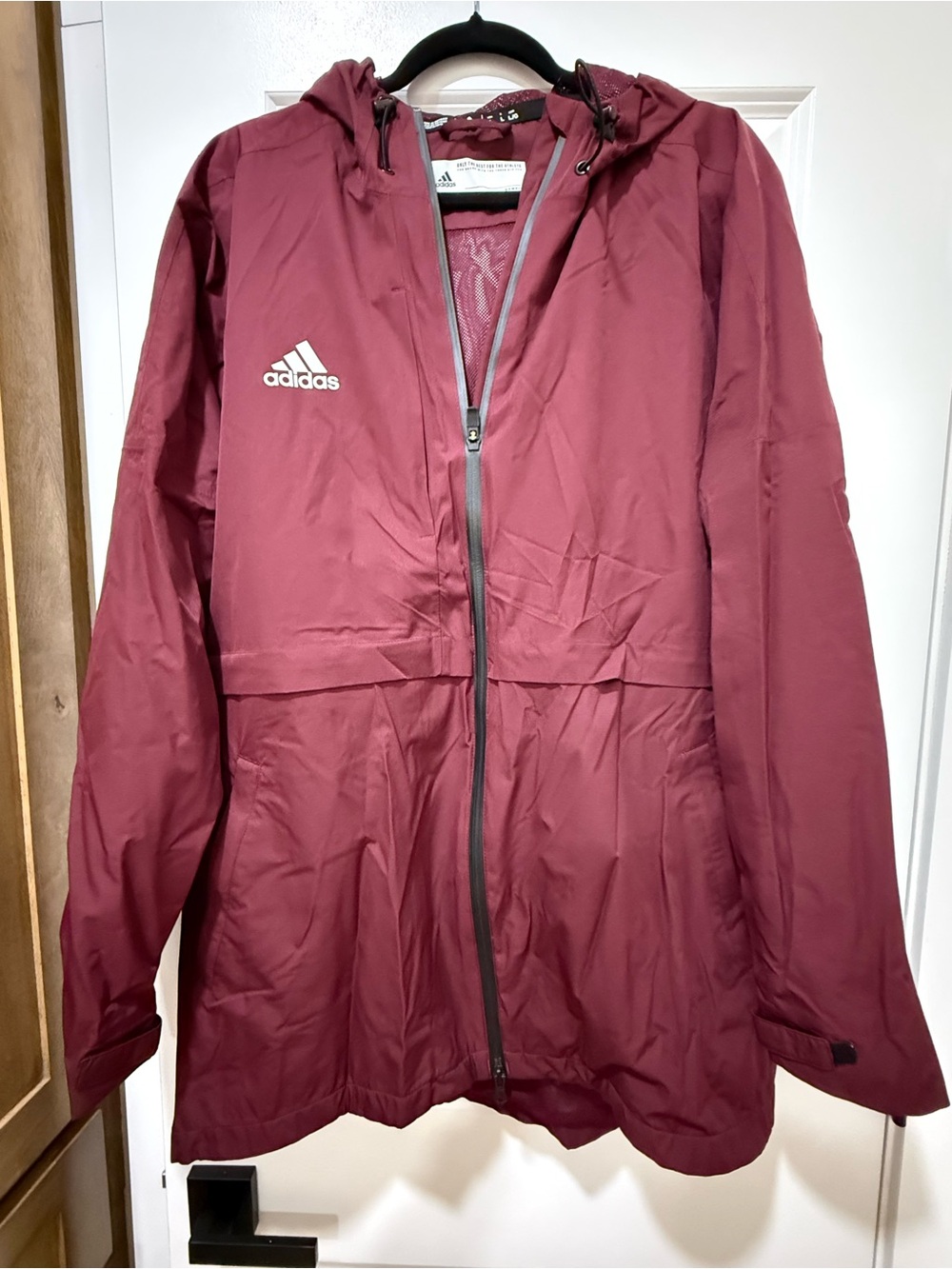 adidas Hooded Rain jacket - Maroon